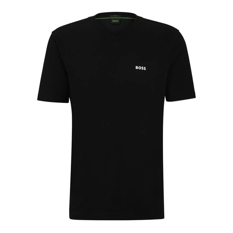 BOSS Men's Tee V T-Shirt, Black 1, L