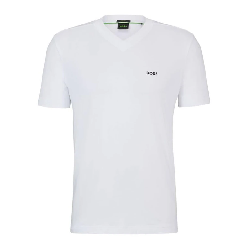 BOSS Men's Tee V T-Shirt, White100, XL