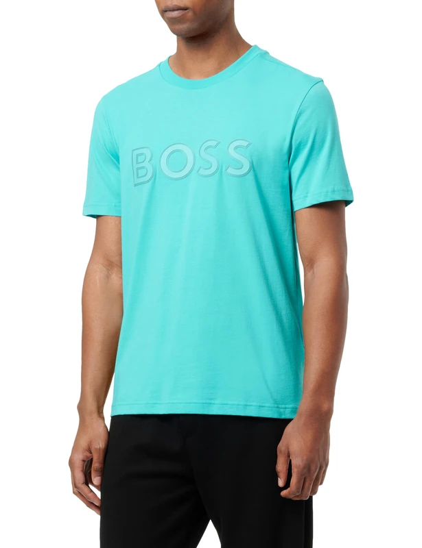 BOSS Men's Tee 1 T-Shirt, Open Green367, XXXL