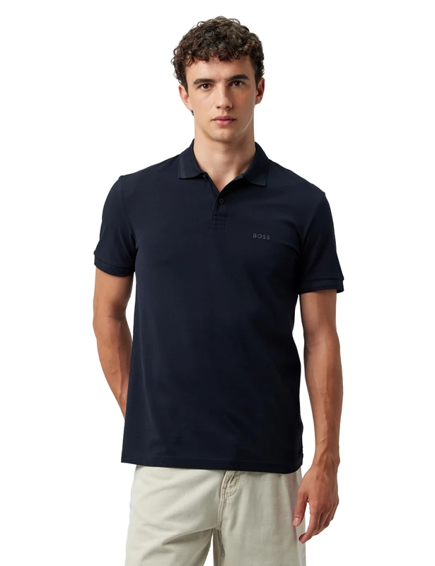 BOSS Mens Pio 1 Polo, Dark Blue402, M UK