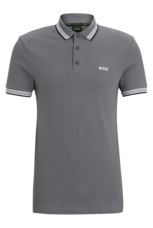 BOSS Mens Paddy Polo Shirt Medium Grey XL