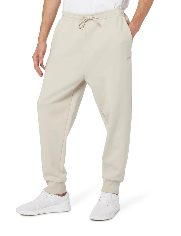BOSS Men's Hadiko Jersey Trousers, Light Beige271, L