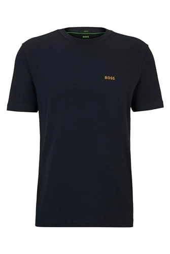 BOSS Mens T-Shirt Short Sleeve Cotton Dark Blue XL