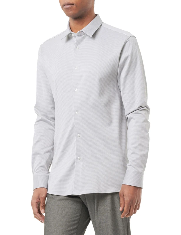 HUGO Men's Shirt, Medium Grey39, 42