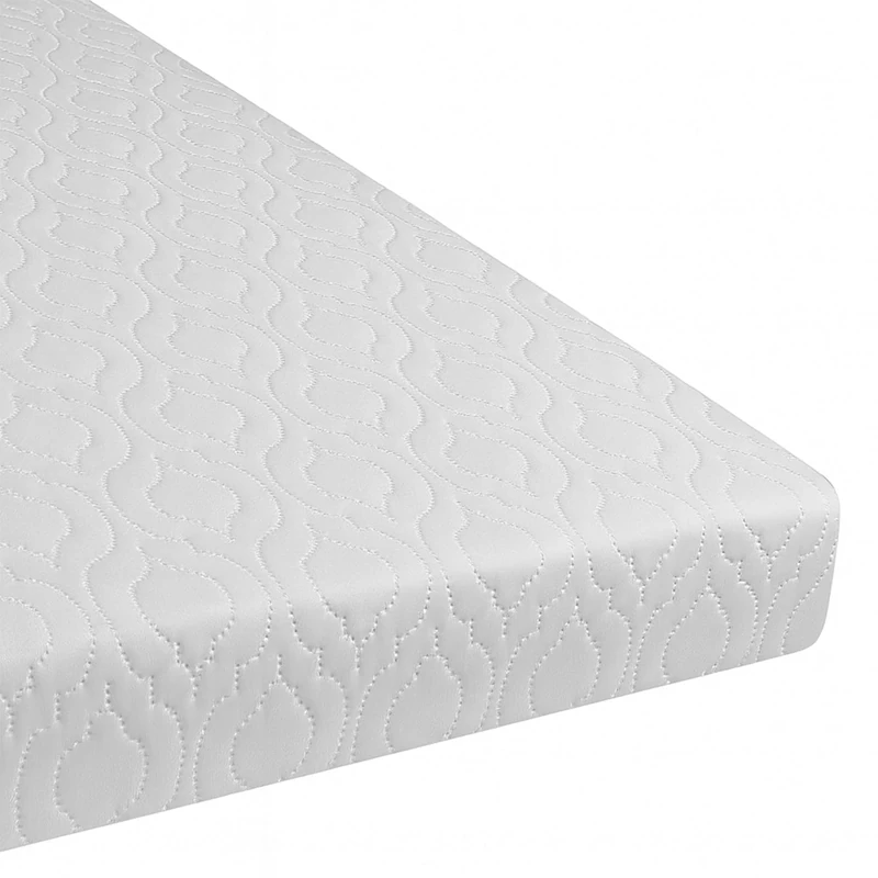 Brillars Thick Cot Bed Mattress 160x80 cm - Extra Breathable Baby Toddler Foam Hypoallergenic Quilted Zip Removable White Cover (160 x 80 x 10 CM)
