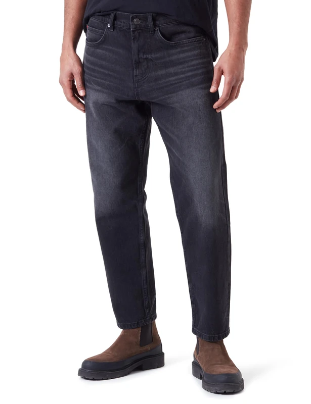 HUGO Men's Jeans_Trousers, Charcoal10, 29W x 34L
