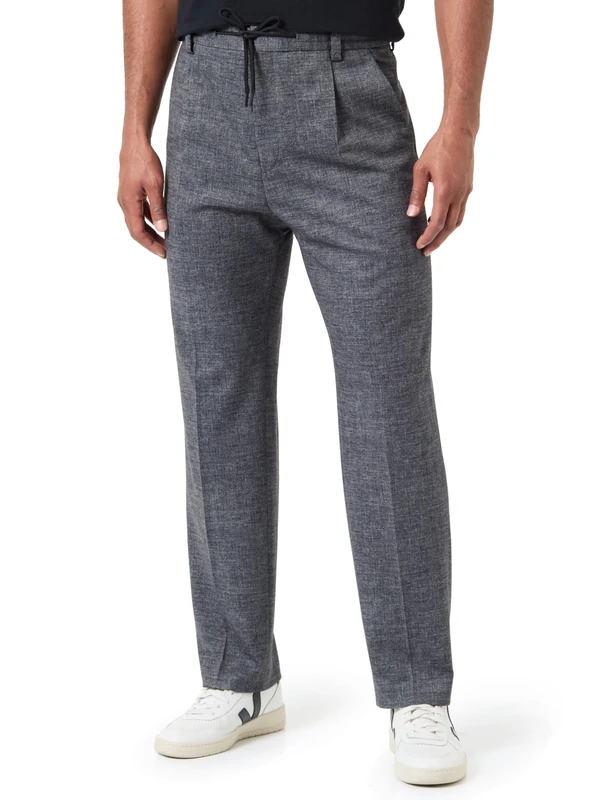 HUGO Men's Teagan241F1J Trousers, Medium Grey39, 52