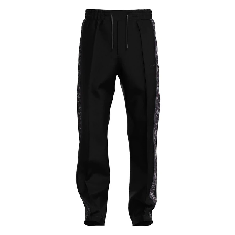 HUGO Men's Flat Trousers, Black 1, W46