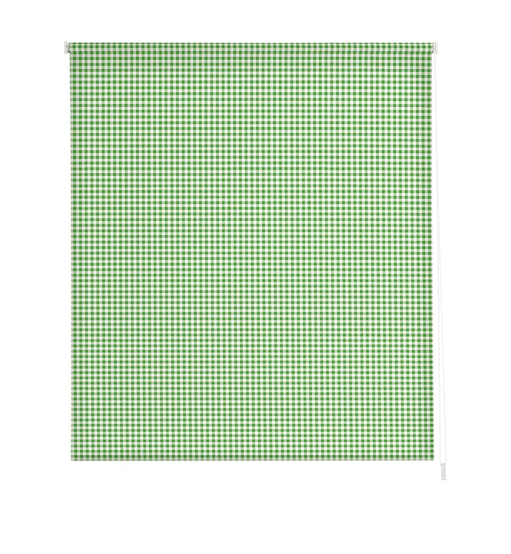 Estoralis Kitchen | Roller Blind Modern Design | Translucent Digital Print | Vichy-2 Model | Pistachio | 130 x 180 cm (W x H) Fabric Size 127 x 175 cm | Blinds for Windows and Doors