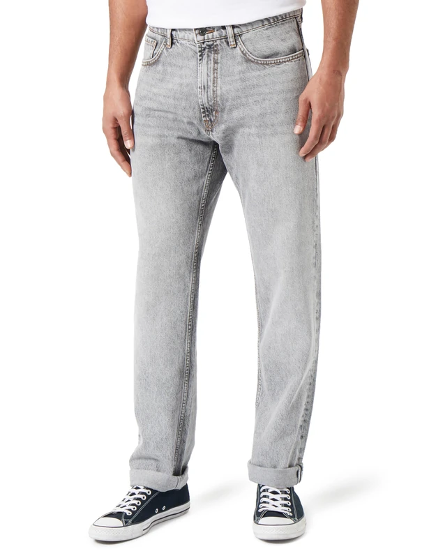 HUGO Men's Jeans_Trousers, Silver40, 35 W/32 L