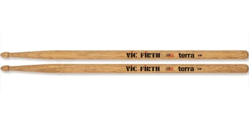 Vic Firth - American Classic® Terra Series Drumsticks 5BT - American Hickory - Wood Tip - 4 Pair Pack