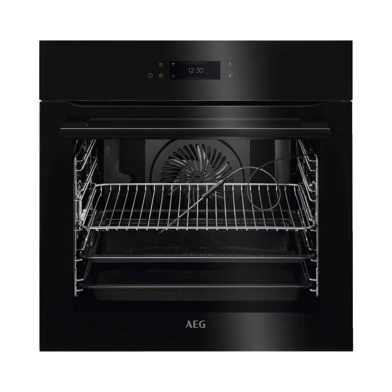 AEG 8000 Pyrolytic Electric Single Oven - Black