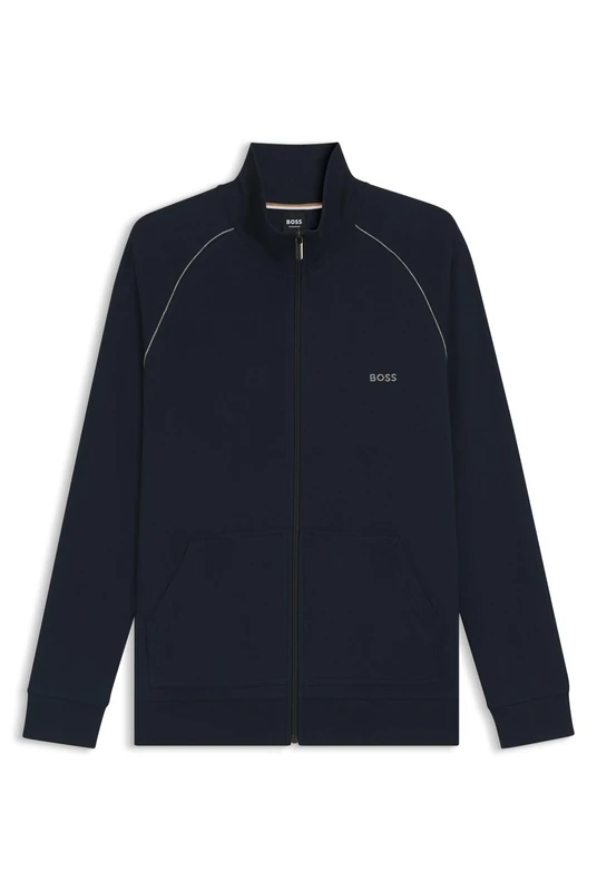 BOSS Mens Mix&Match Jacket Z Embroidered-Logo Jacket in Stretch Cotton