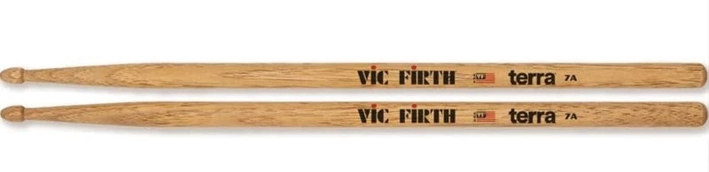 Vic Firth - American Classic® Terra Series Drumsticks 7AT - American Hickory - Wood Tip - 4 Pair Pack