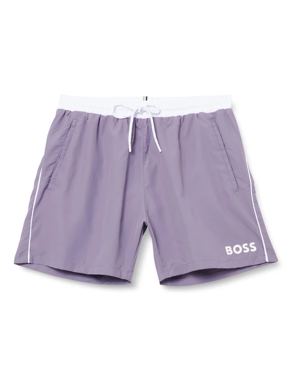 BOSS Men's Starfish Swim Shorts, Medium Purple511, XXL