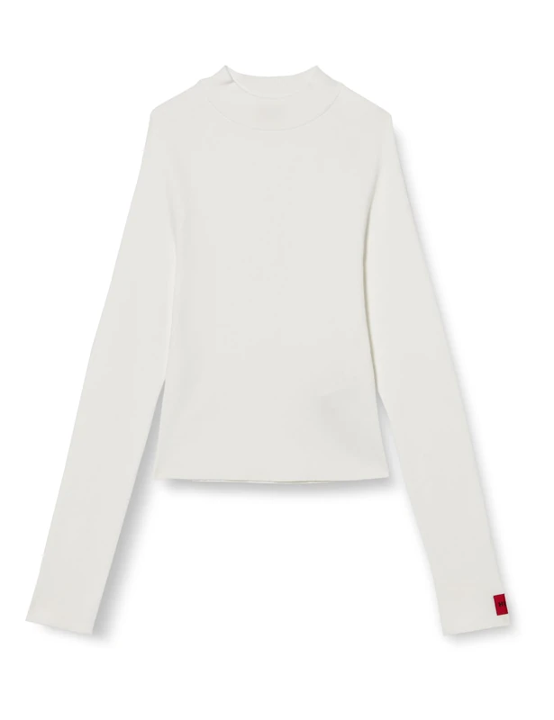 HUGO BOSS Men's Sanduz Knitted_Sweater, Natural102, XS