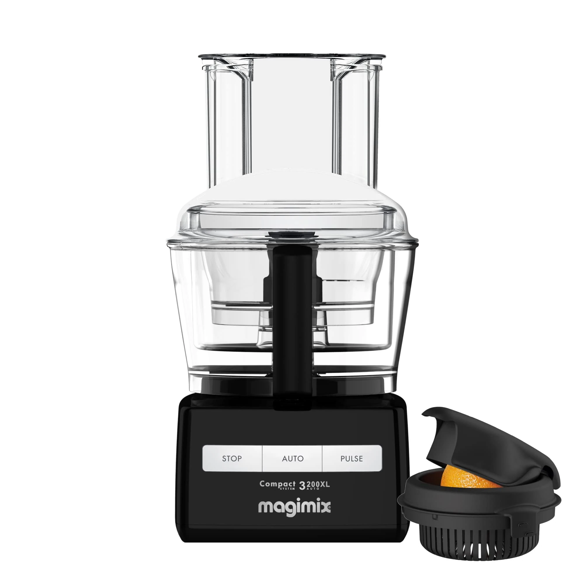 Magimix 3200XL Premium Food Processor with Citrus Press | 2.6L BPA-Free Bowl | Quiet & Powerful Motor| Multifunctional 8 in 1 Solution | Black | 85326