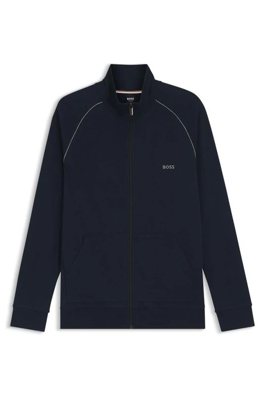 BOSS Mens Mix&Match Jacket Z Embroidered-Logo Jacket in Stretch Cotton