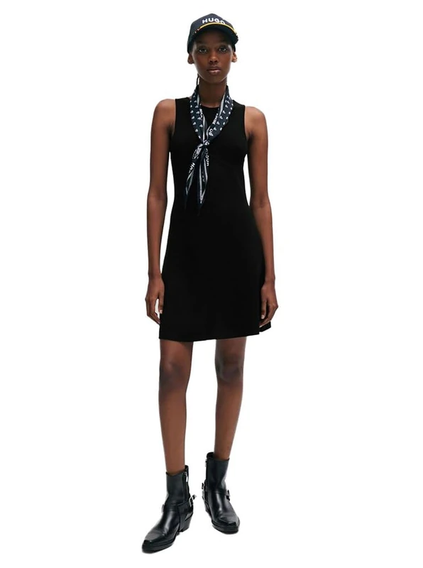 HUGO Men's Sriangla Knitted_Dress, Black1, M