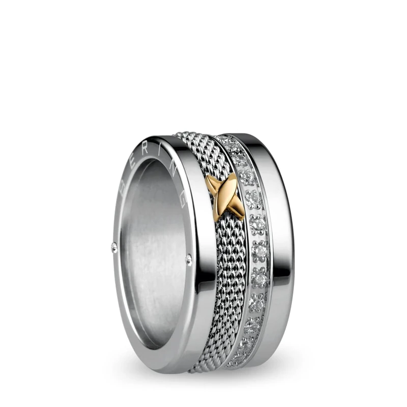 BERING Women's ring in shiny silver - Arctic Symphony Collection with stainless steel - Thames 10