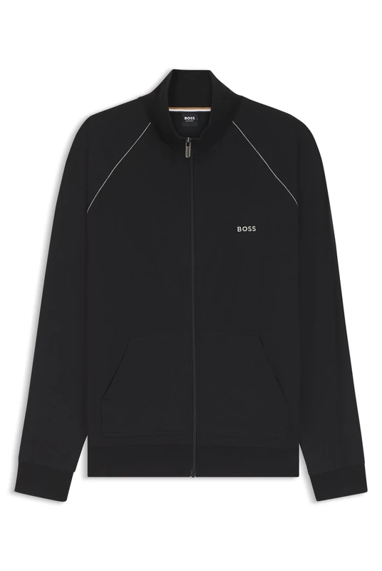 BOSS Mens Mix&Match Jacket Z Embroidered-Logo Jacket in Stretch Cotton