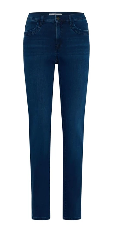 BRAX Women's Style Mary Five-Pocket-Jeans in Thermo Denim, Used Dark Blue, 34W x 32L