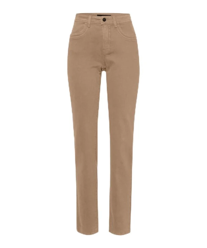 Style Mary Style Mary Five-Pocket-Jeans in Thermo Denim Jeans, Camel - Image 1