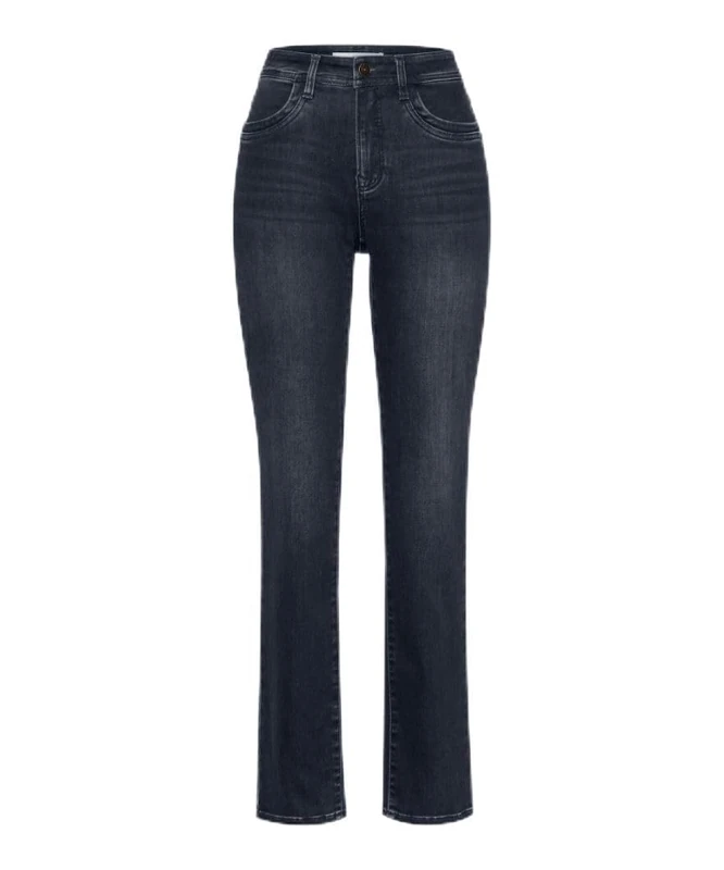 BRAX Women's Style Carola Five Pocket Jeans in Thermal Denim Slacks, Used Dark Grey, 36W x 34L
