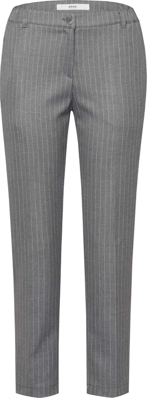 BRAX Women's S Style Maron-Wool Touch Trousers in Relaxed Silhouette Slacks, Light Grey, 29W x 32L