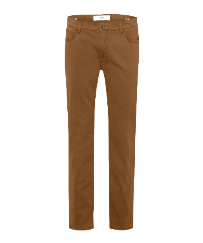 BRAX Men's Tt Style Cadiz Thermal Concept: Warming Five Pocket Slacks, Nougat, 42 W/34 L