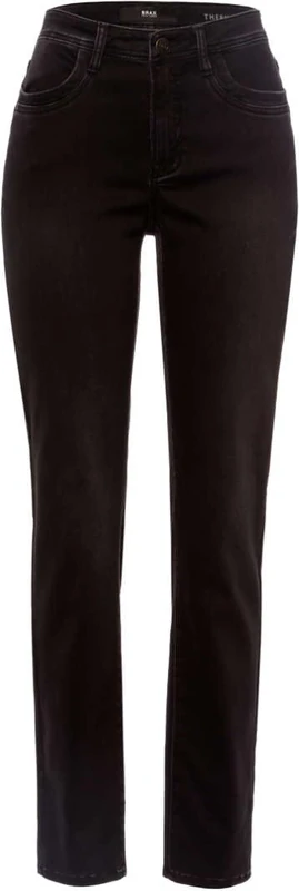 BRAX Women's Style Mary Five-Pocket-Jeans in Thermo Denim, Used Dark Grey, 31W x 30L