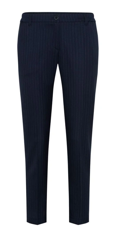 BRAX Women's S Style Maron-Wool Touch Trousers in Relaxed Silhouette Leisure, Navy, 34W x 32L