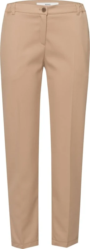 BRAX Women's S Style Maron-Wool Touch Trousers in Relaxed Silhouette Leisure, Camel, 34W x 32L