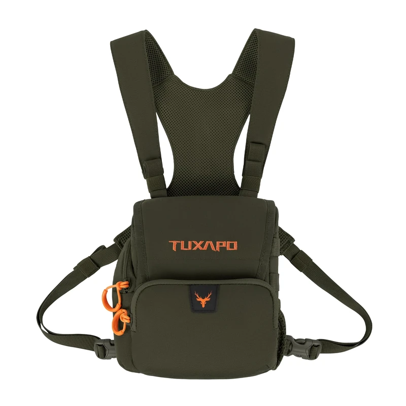 Tuxapo Binocular Harness Chest Pack Hunting Hiking Shooting Bino Straps Secure Binoculars
