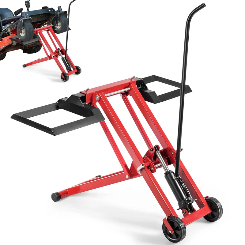 GiantexUK Ride on Mower Jack Lift, Folding Height Adjustable Lifting Device