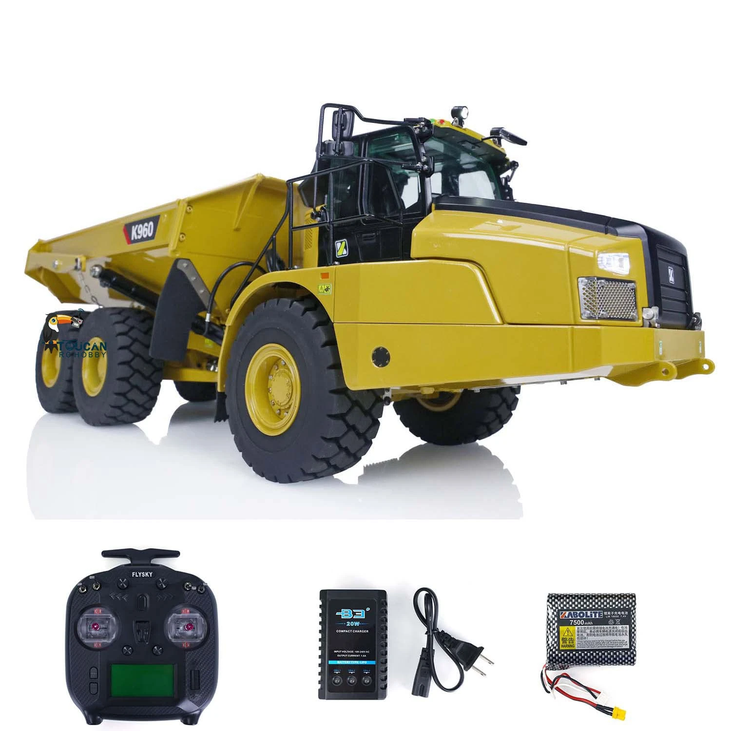 KABOLITE K960 1/20 RC Hydraulic Articulated Truck 6x6 Remote Control Dumper Cars(There are only The Last Two Stocks Left, After Being Sold Out, it Will not be Available Until Next Year)