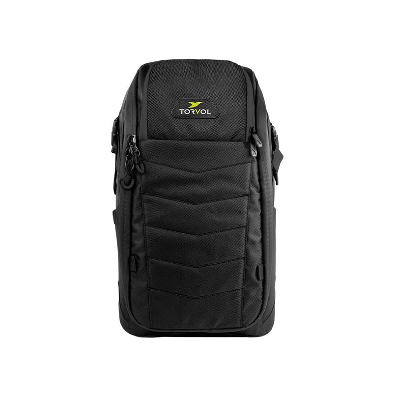 Torvol Quad PITSTOP Backpack Stealth Edition, 26L, Compact FPV Drone Backpack for 2 Drones, Fits DJI Mini 3, Mini 4 Pro, DJI Neo, with Laptop Compartment, Waterproof Backpack Rain Cover, Black