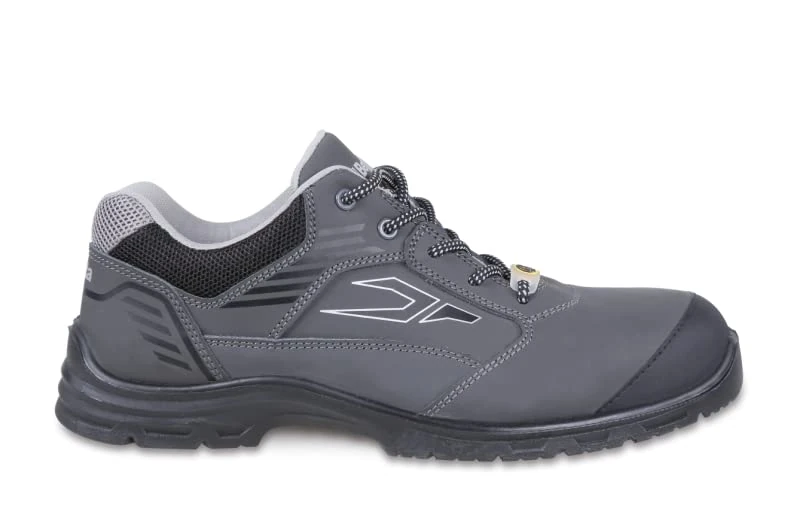 Beta 7214G 42 New Flex Unisex Safety Shoes, Flexible and Lightweight, Water-Repellent Action Nubuck Leather with Abrasion-Resistant Toe Cap Insert and Anatomical Carbon Insole, No Colour, 9 UK