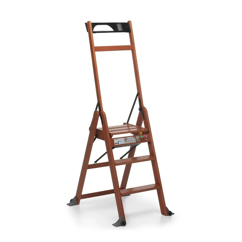 Foppapedretti Lascala 3.0 folding ladder, Walnut