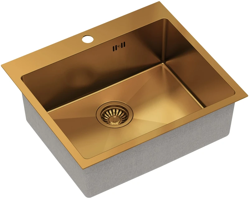 Quadron Russel 110 Sink Dimensions: 50 x 48 x 20 cm Fits in Cabinet Width: 60 cm (MIED) PVD