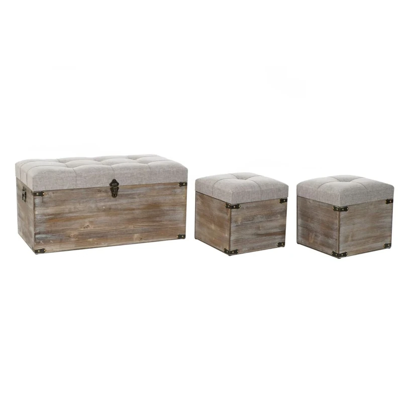 DKD Home Decor Trunk Set, Standard