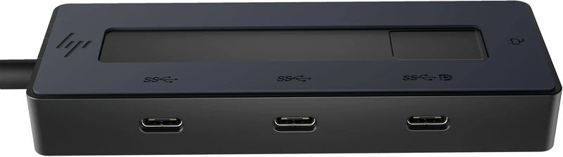 HP - PC 4K USB-C Multiport Hub, All in One Cable, Up to 65W Power, 4 USB-C Ports with Speed up to 10Gbps, Compatible with Windows 10, Windows 11, WoA, ChromeOS, Android, MacOS, iPadOS, Black