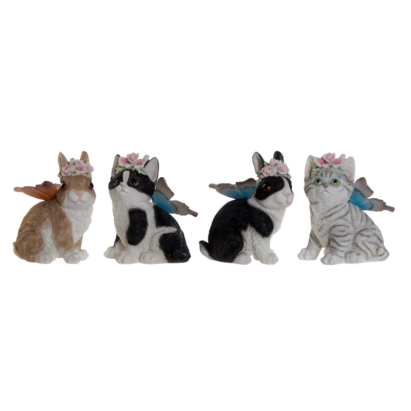 DKD Home Decor Decorative Figurine 11 x 13 x 15 cm Animals (4 Units)