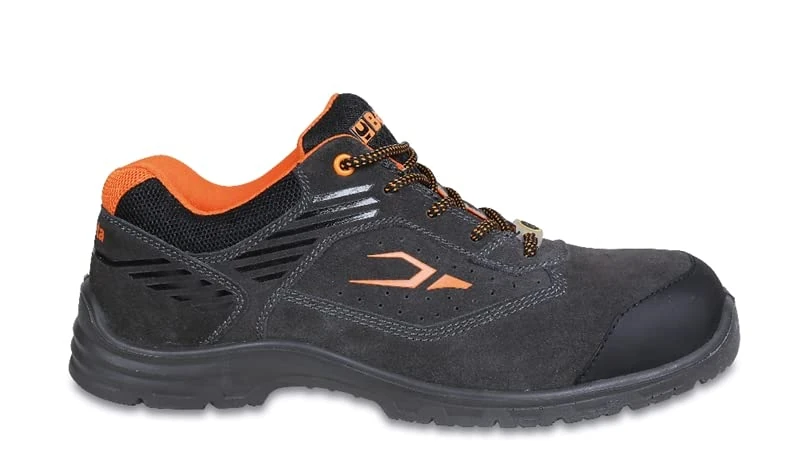 Beta -7212G 46 New Flex - Extremely Flexible, Durable and Durable Safety Shoe Made of Perforated Suede with Abrasion-Resistant Toe Cap Insert and Carbon Insole, No colour, 12 UK