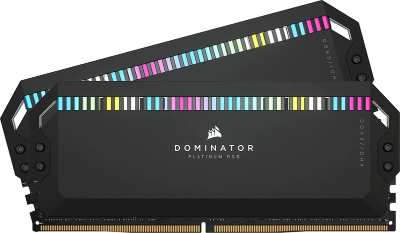 CORSAIR DOMINATOR PLATINUM RGB DDR5 RAM 32GB (2x16GB) Up to 6000MHz CL30 Intel XMP iCUE Compatible Computer Memory - Black (CMT32GX5M2B6000C30)