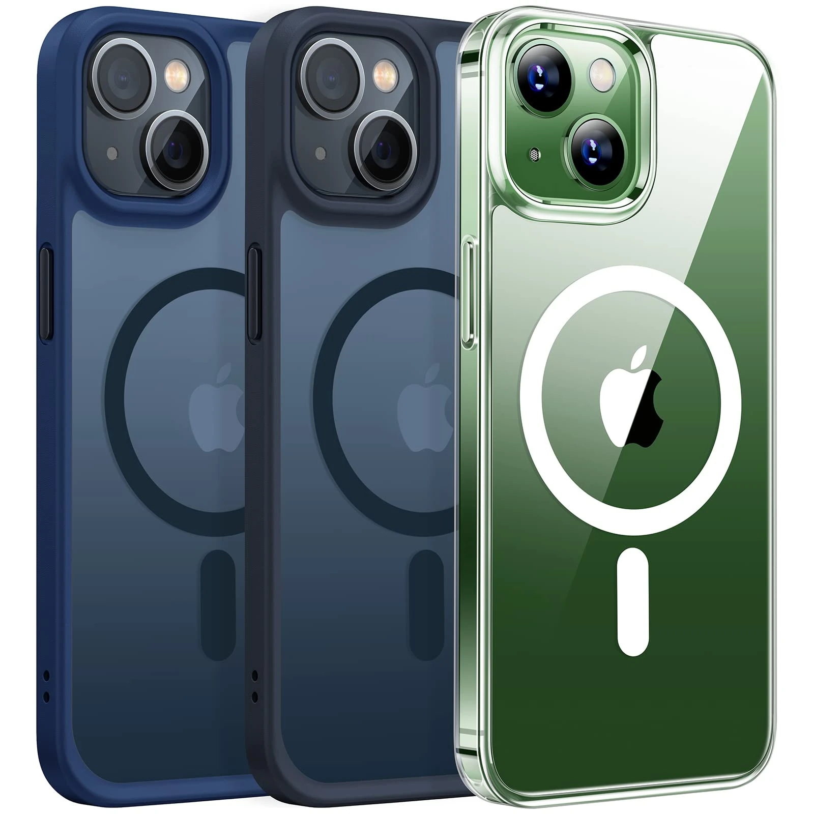 TORRAS Anti-Yellowing for iPhone 13 Case with MagSafe, 12FT Military Grade Shockproof, Resists Yellowing for 180 Days, Anti-Slip Grip Texture, Magnetic Protective for iPhone 13 Cover, Diamond Clear