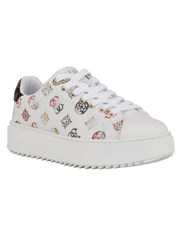 GUESS Women's Denesa Sneaker, Floral Multi 140, 8 UK