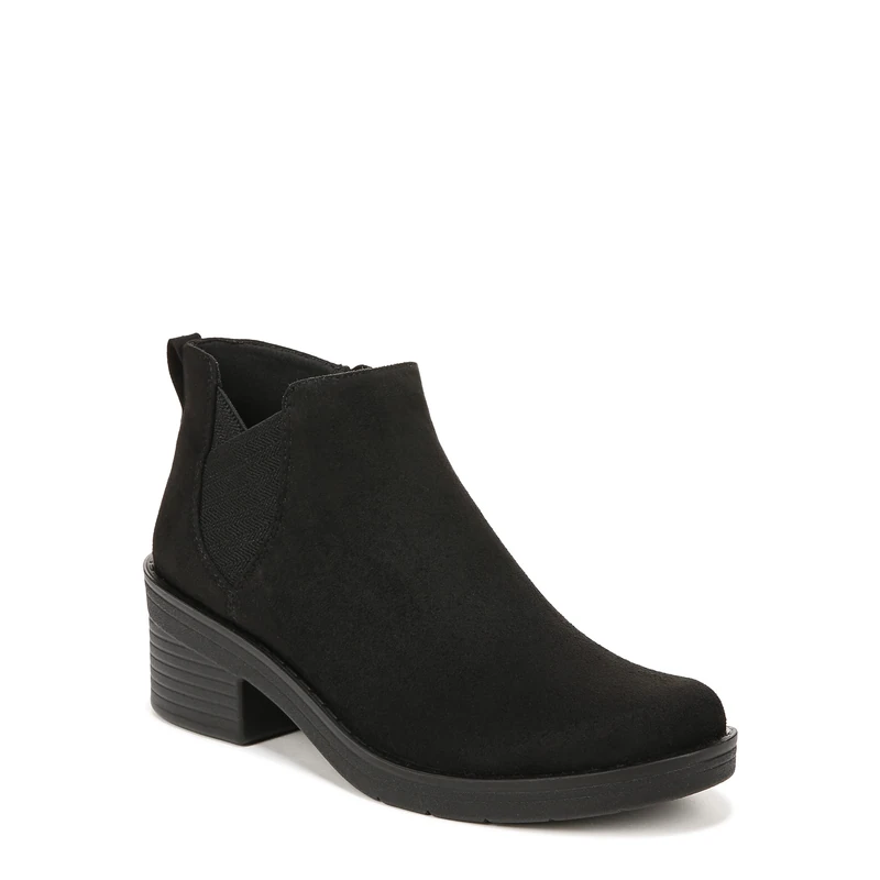 LifeStride BZees Women's Ontario Chelsea Boot, Black Fabric, 6 UK
