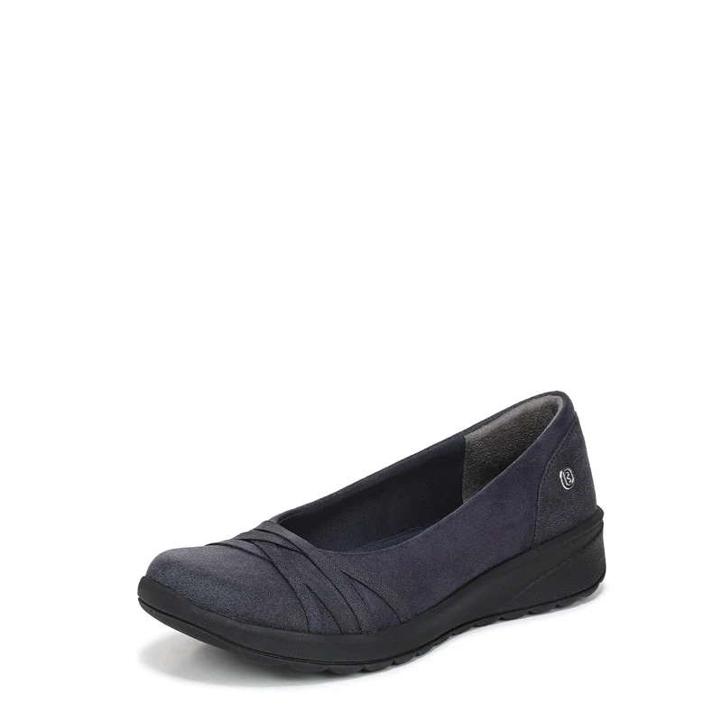 BZees Women's Goody Slip-ons Loafer, Navy, 6 UK