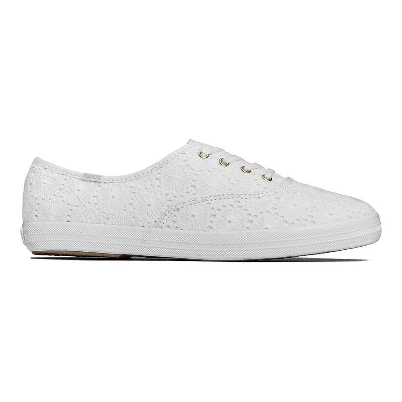 Keds Women's Champion Canvas Lace Up Sneaker, Crochet Cream, 6 UK - Image 1